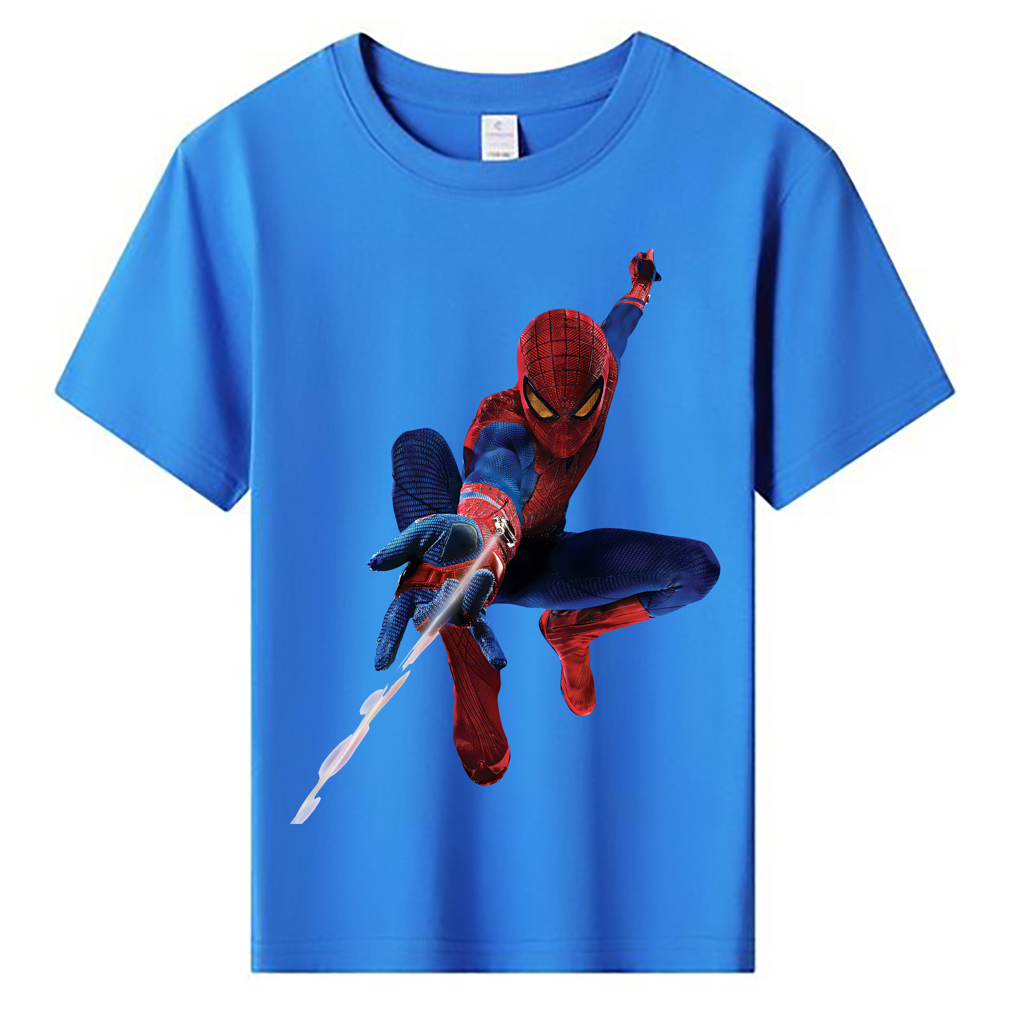 （画像用） Spider Man スパイダーマン 綿100％キッズTシャツ（フロントプリント）
